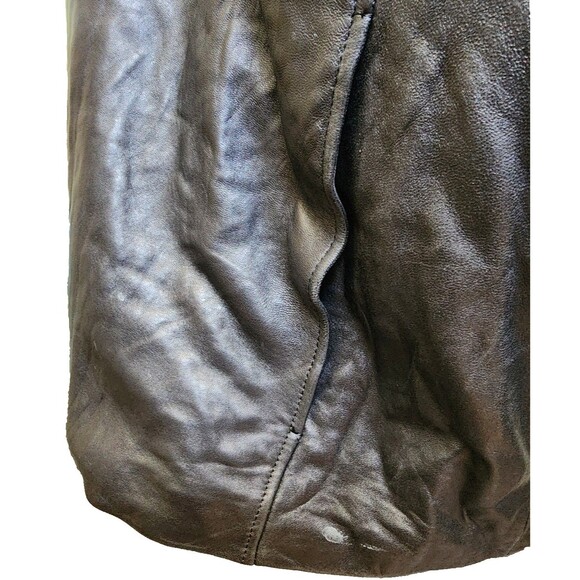 Knoles & Carter Lambskin Black Leather Jacket Size Medium Buttery Soft - Picture 8 of 12